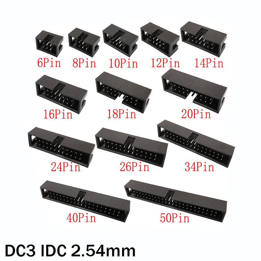 Dip Bar Parallel - 10 قطعة DC3 6P ~ 50Pin