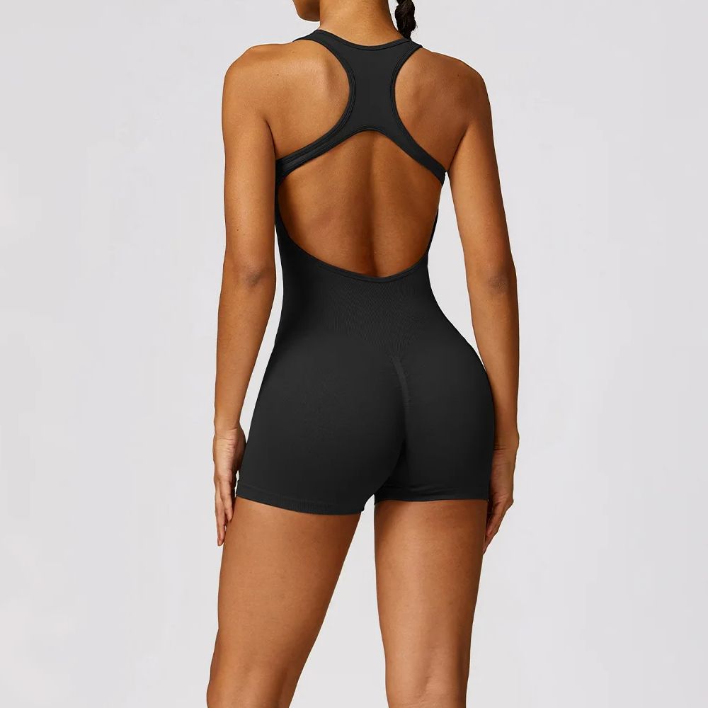 Yoga Fitness Jumpsuit - بذلة ظهر مثيرة للنساء ، طقم