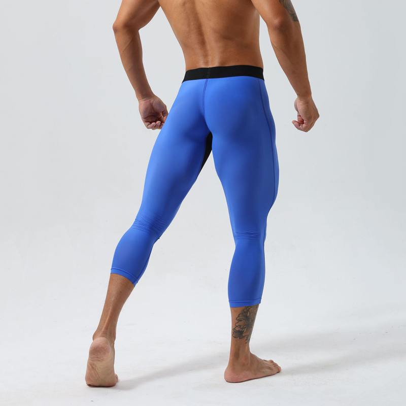 Yoga Fitness Training - بنطلون رياضي رجالي عالي الخصر ضاغط