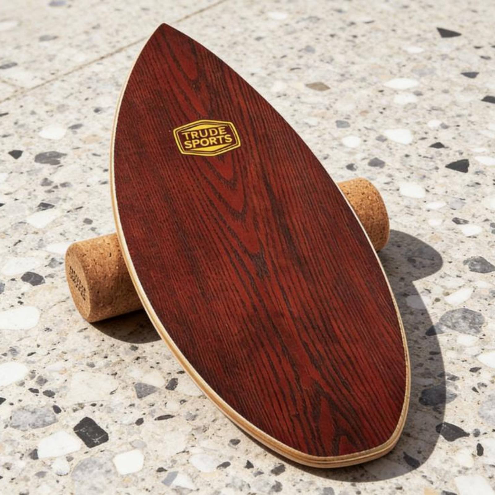 Balance Board Fitness - لوح توازن خشبي متين مصنوع من