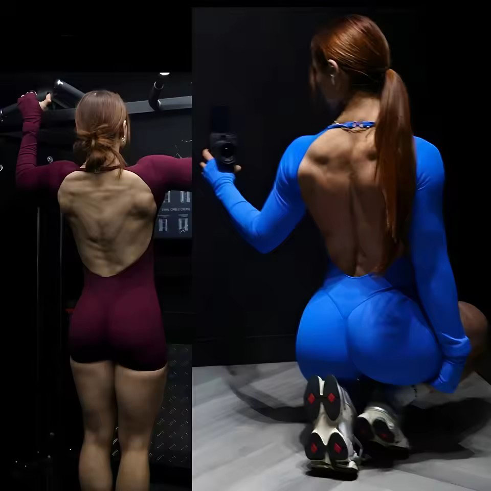 Yoga Fitness Training - بدلة رياضية نسائية طويلة الأكمام من