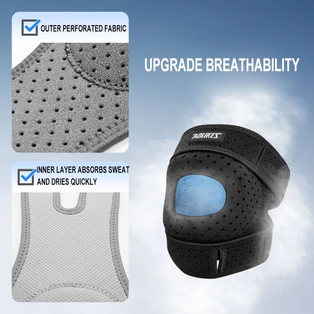 جديد 1 قطعة دعامة الركبة الرضف - مراجعة Knee Sleeve Compression وسعره