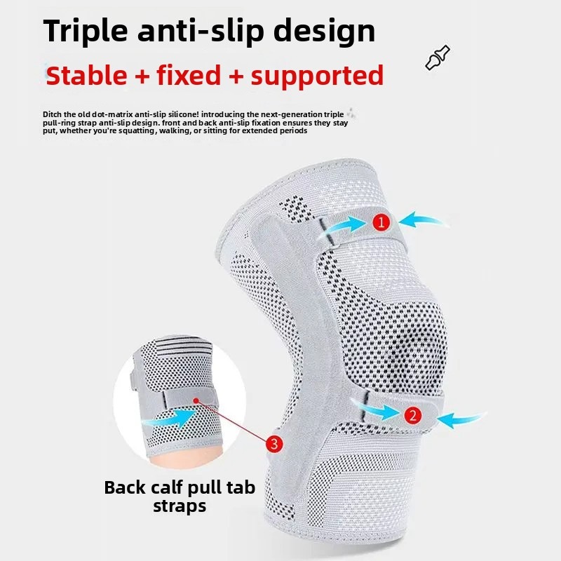 دعامة ركبة رياضية للرجال، مثبت - مراجعة Knee Sleeve Compression وسعره