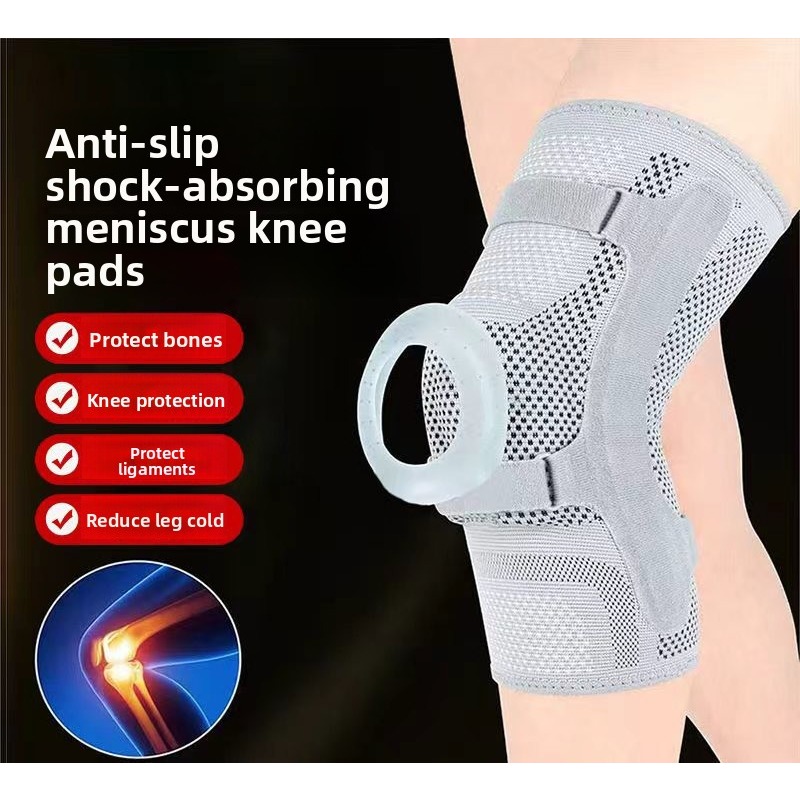دعامة ركبة رياضية للرجال، مثبت - مراجعة Knee Sleeve Compression وسعره