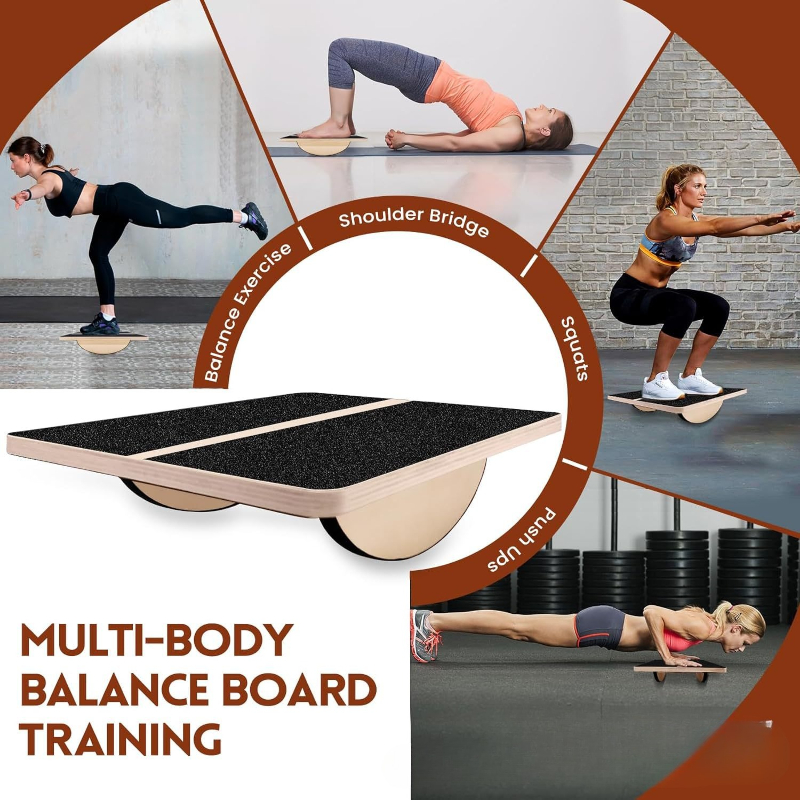 لوح توازن خشبي قابل للإمالة 2  - مراجعة Balance Board Fitness وسعره