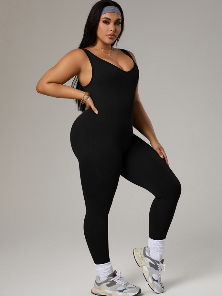 بدلة رياضية نسائية بمقاسات كبي - مراجعة Yoga Fitness Jumpsuit وسعره