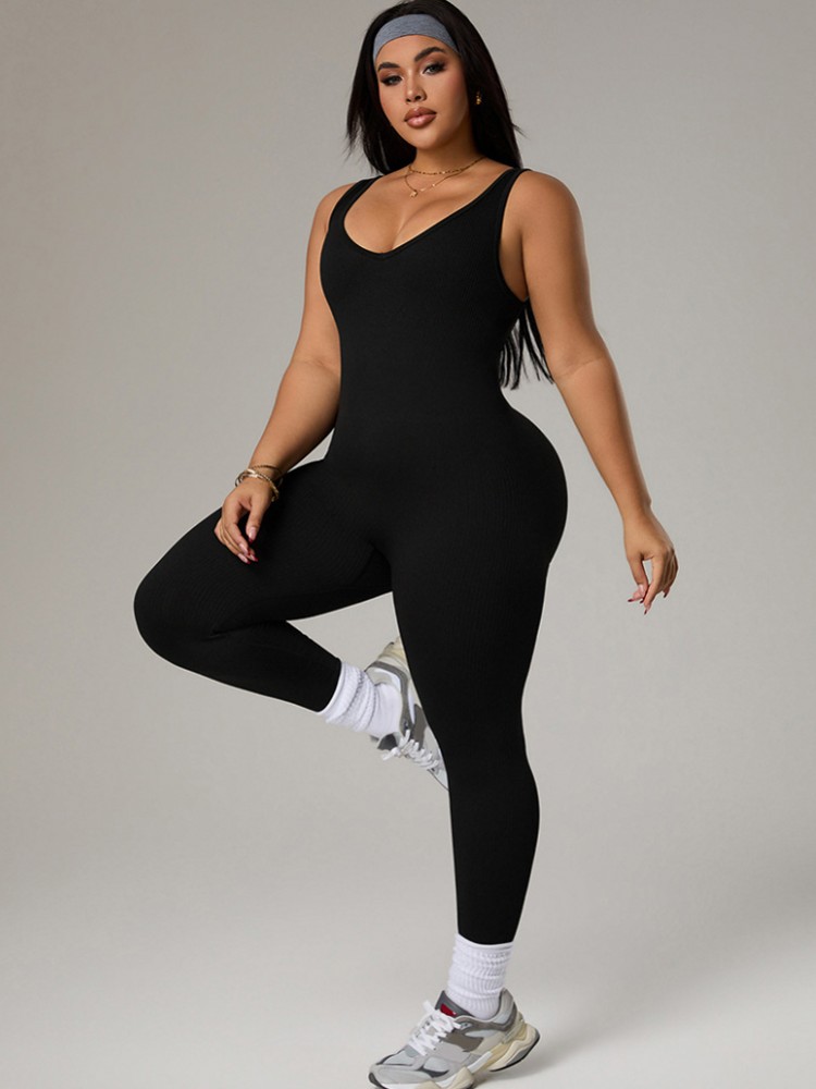 بدلة رياضية نسائية بمقاسات كبي - مراجعة Yoga Fitness Jumpsuit وسعره