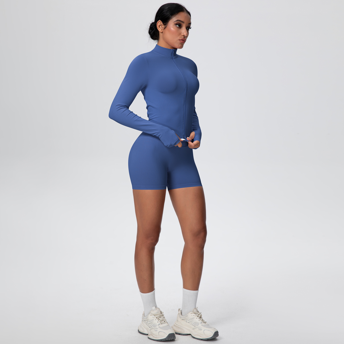 2 قطعة/المجموعة بلون الصالة ال - مراجعة Yoga Fitness Jacket وسعره
