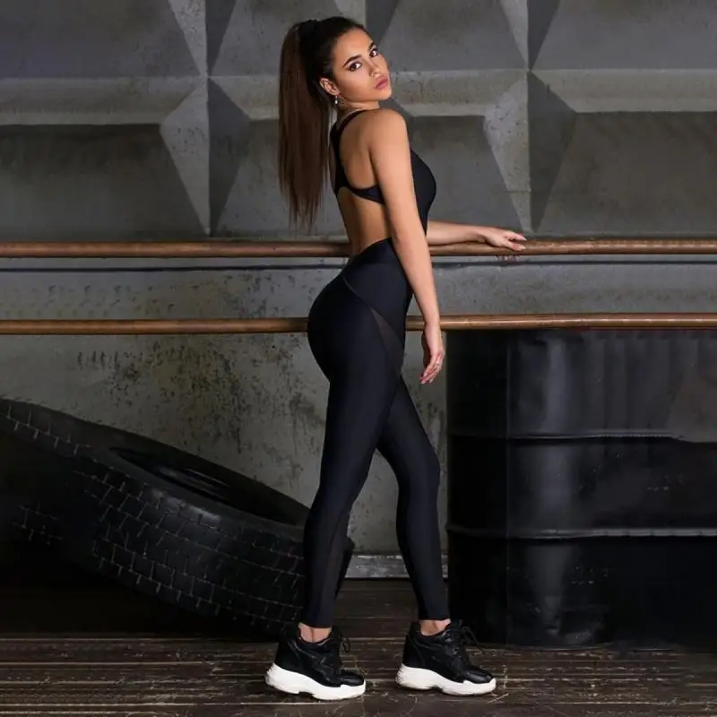 بدلة يوجا نسائية سوداء من Osho - مراجعة Yoga Fitness Jumpsuit وسعره