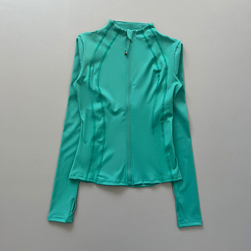 جاكيت رياضي نسائي بأكمام طويلة - مراجعة Yoga Fitness Jacket وسعره