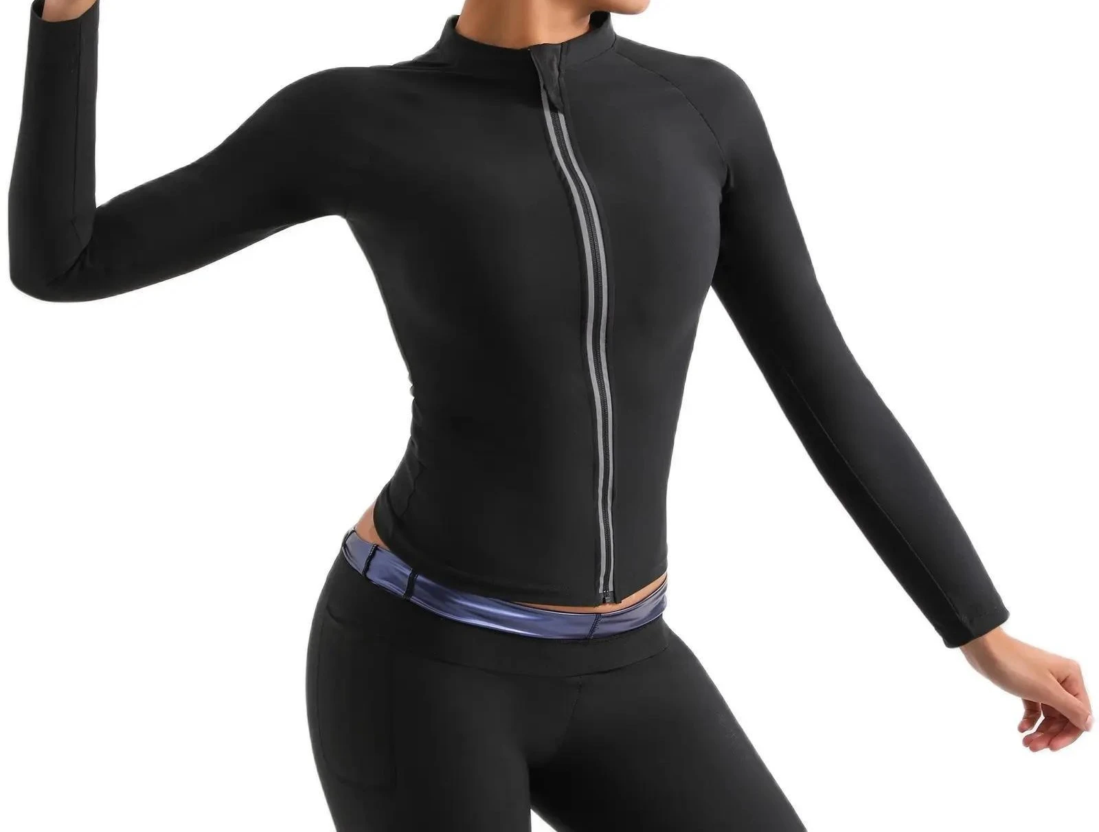 ملابس التعرق، ملابس اللياقة ال - مراجعة Yoga Fitness Jacket وسعره