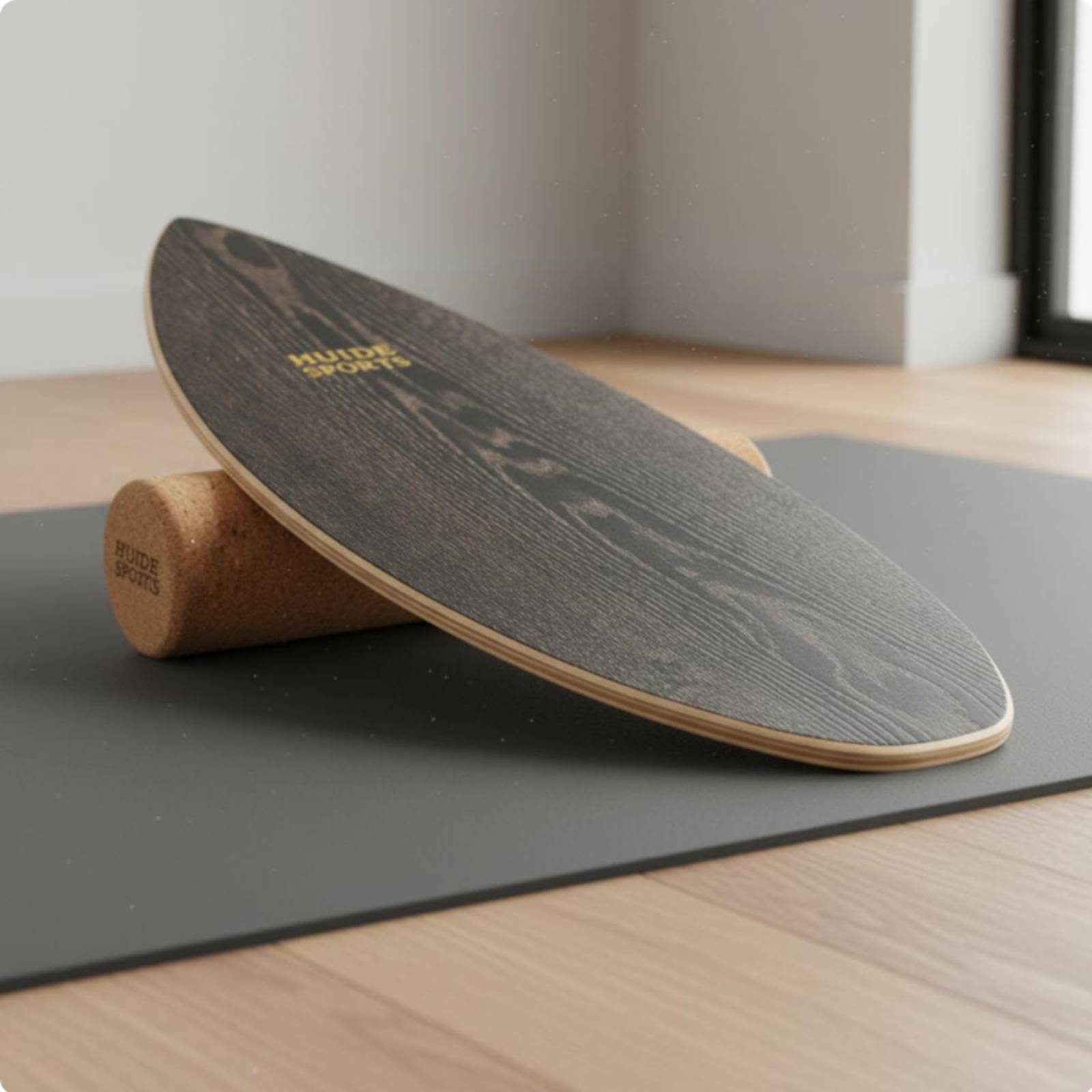 لوح توازن خشبي متين مصنوع من خ - مراجعة Balance Board Fitness وسعره