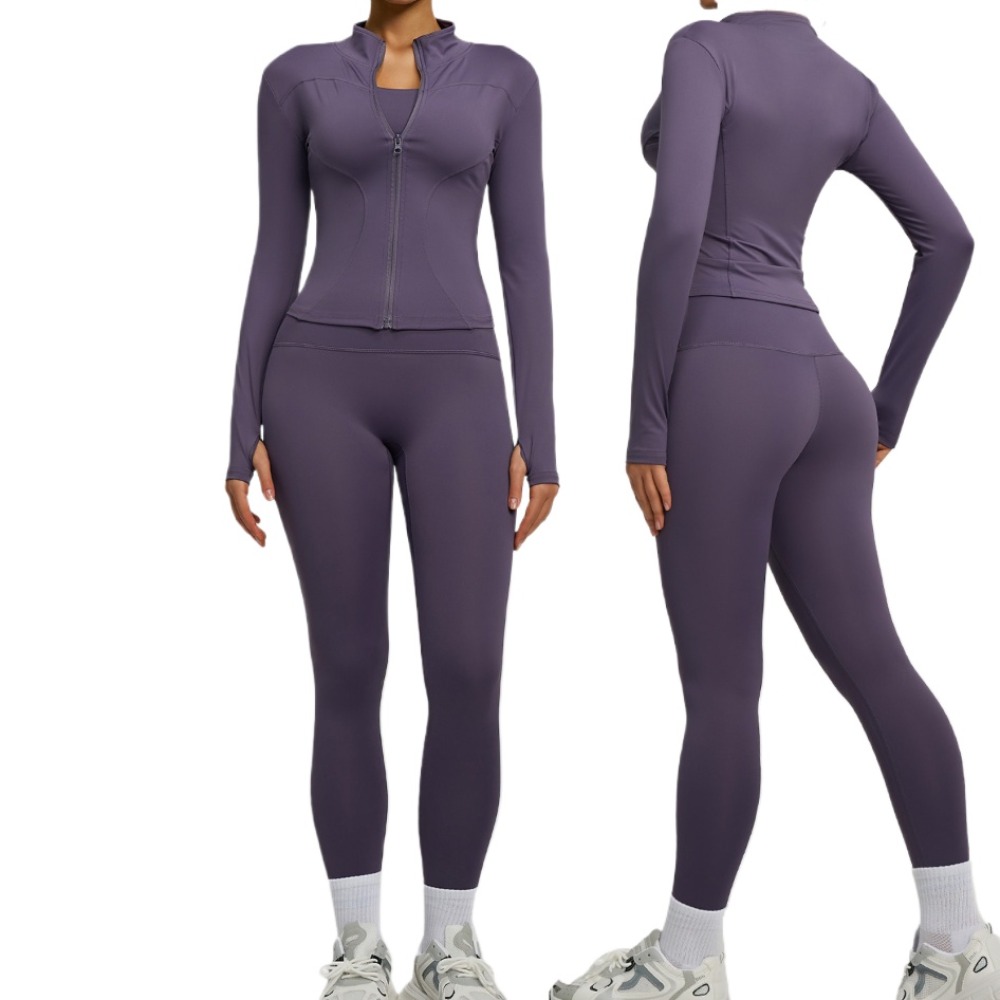 طقم يوجا نسائي من قطعتين: سترة - مراجعة Yoga Fitness Jacket وسعره