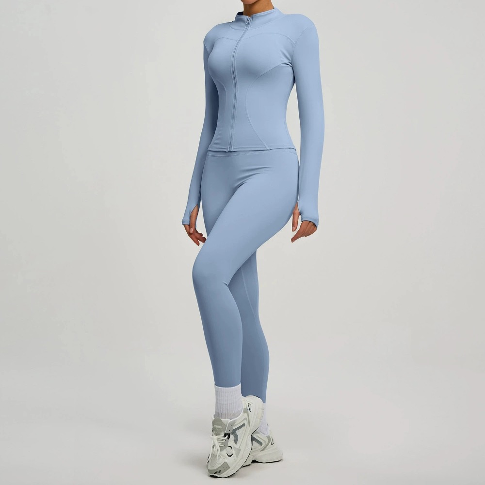 طقم يوجا نسائي من قطعتين: سترة - مراجعة Yoga Fitness Jacket وسعره