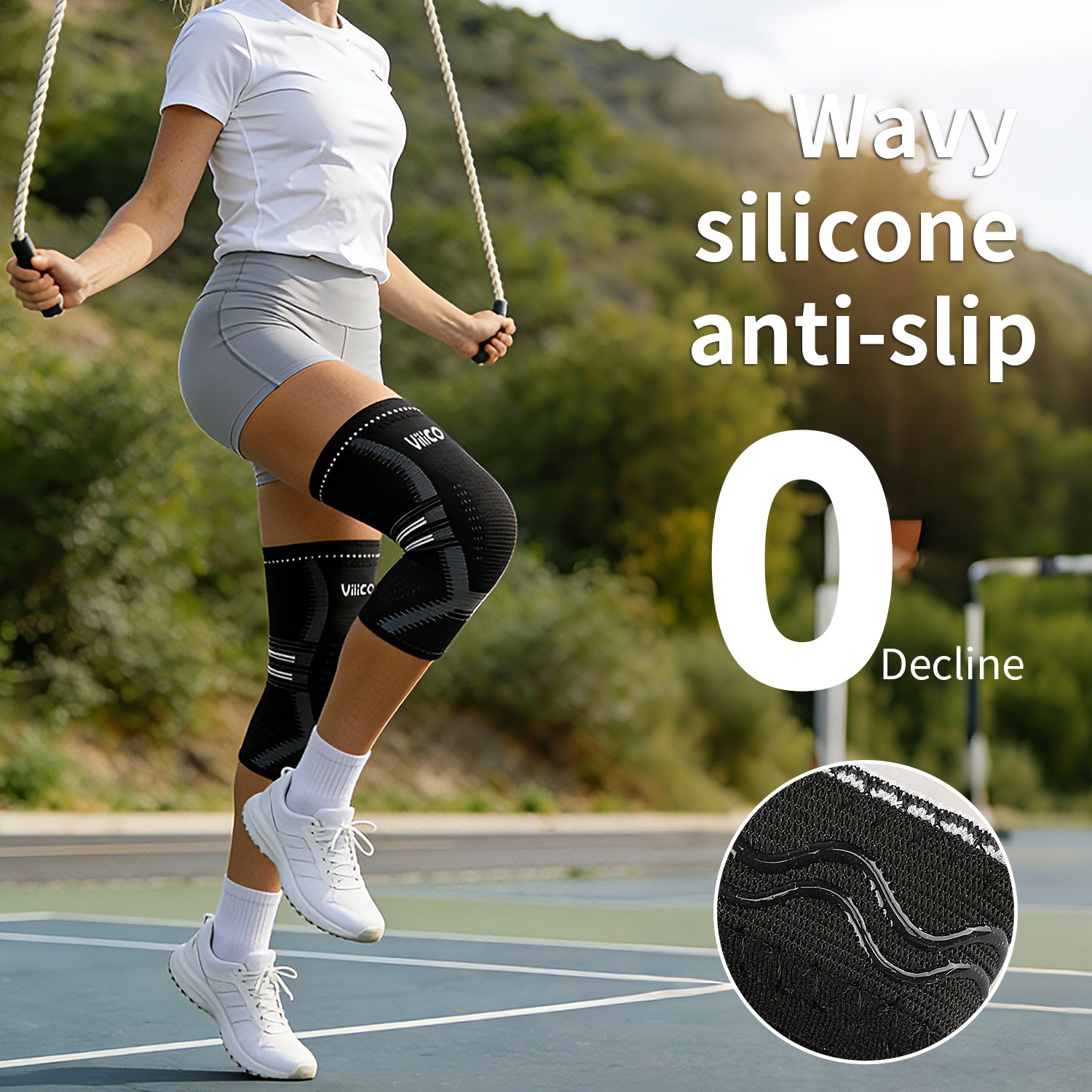 دعامة ركبة للنساء والرجال - غط - مراجعة Knee Sleeve Compression وسعره