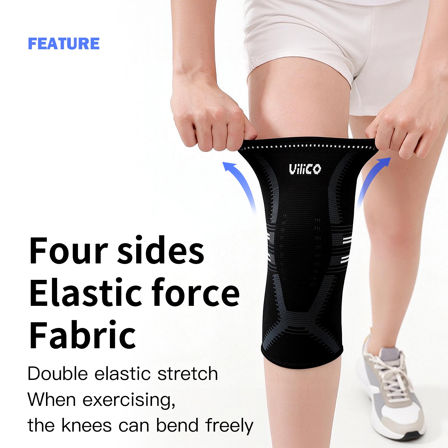 دعامة ركبة للنساء والرجال - غط - مراجعة Knee Sleeve Compression وسعره